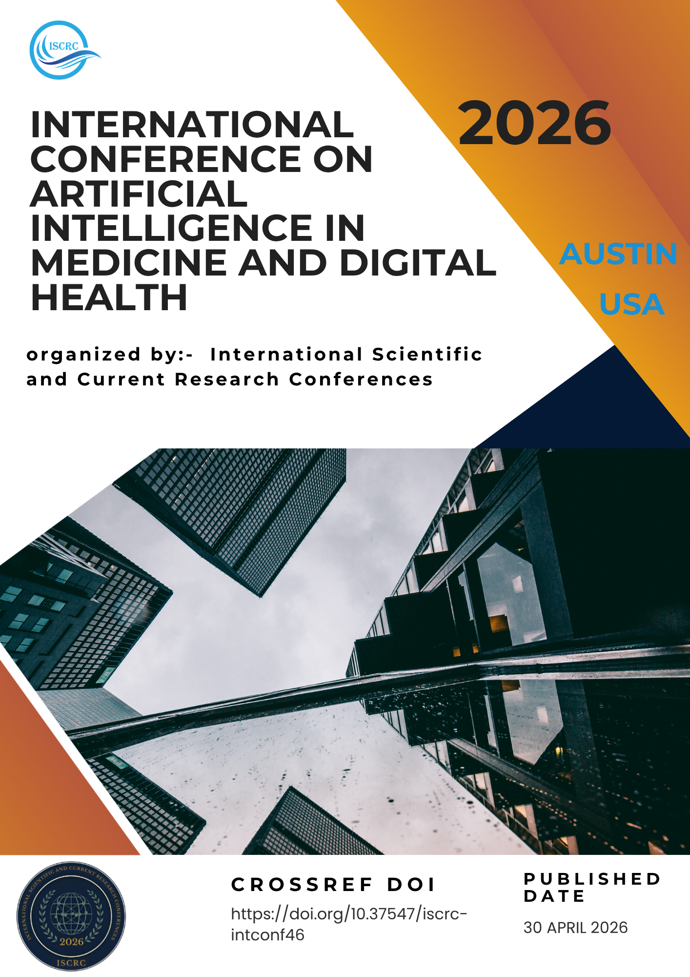 					View 2026: INTERNATIONAL CONFERENCE ON ARTIFICIAL INTELLIGENCE IN MEDICINE AND DIGITAL HEALTH
				
